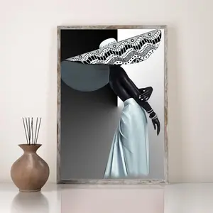Black And White Art Melanin Art Black Girl Art African Printing Boho Wall Decor Black Love Wall Art Abstract Poster Art Large Poster Art, Room Decor