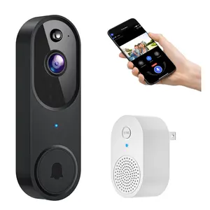 Smart Video Doorbell Camera Wireless, AI Human Detection and Instant Alerts, Night Vision, 2-Way Audio, Battery Powered, Cloud Storage Sold Seperately, 2.4G WiFi (Chime Included)