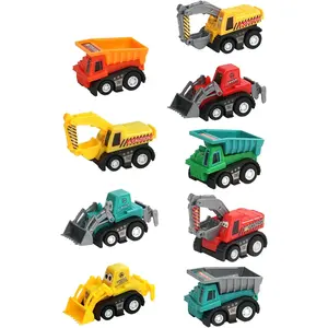 Construction Toy Cars for Toddlers 1-3 Boy Toys Mini Pull Back Cars Small Truck Sensory Bin Easter Egg Fillers Bulk & Goodie Bag Stuffers Party Favors for Kids 3-5(Color Random)