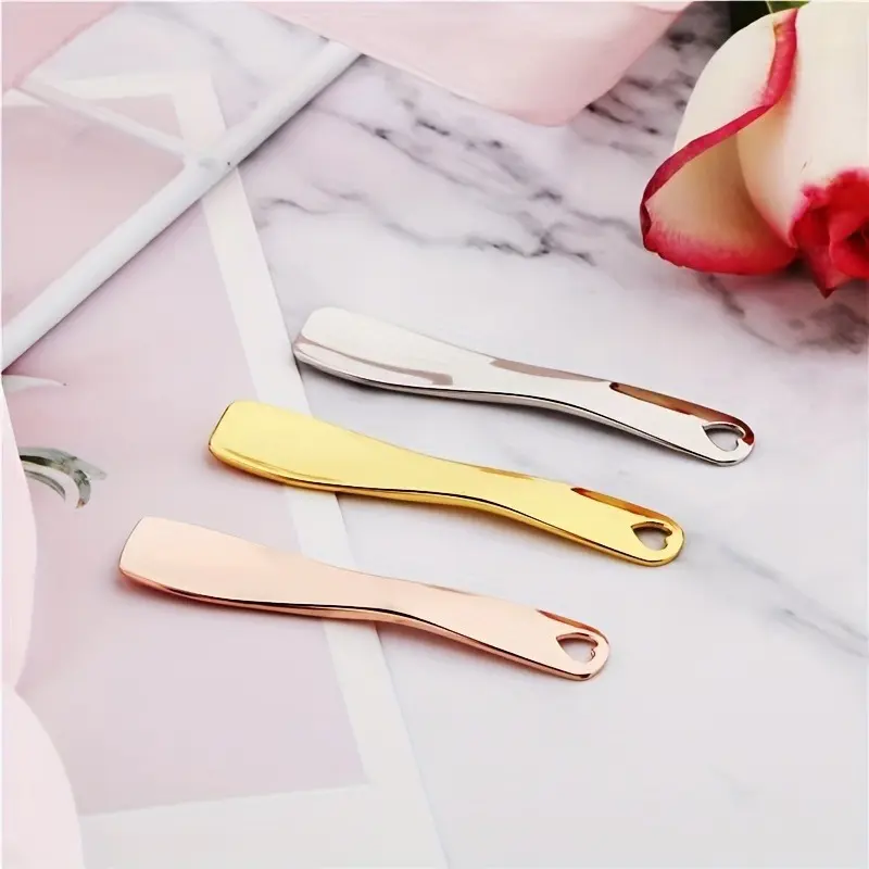 1pc, Foundation, Liquid Beauty, Squeegee Cream, Scoop Scoop, Apply Eye Cream, Lotion, Metal Scoop