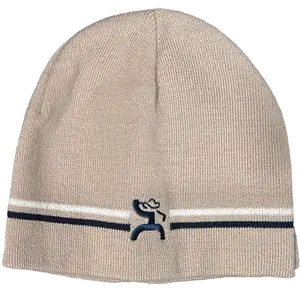 Hooey Men's "Golf Beanie" Logo Black & Tan Beanie 2058TN