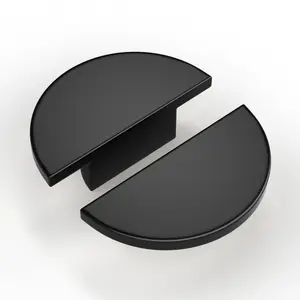 goldenwarm 10 Pack Drawer Knobs Gold Cabinet Knobs Kitchen Cabinet Knobs and Handles, Half Moon Circle Dresser Knobs Gold Knobs for Cabinet and Drawer