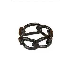 Liquorice Dipped Chain Link Ring
