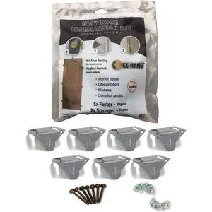 Door Installation Kit - Quick and Easy Door Hanging: No Shims Required