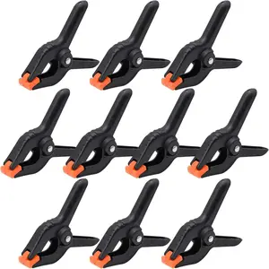 Packs of 3.5 inch Professional Plastic Small Spring Clamps Heavy Duty for Crafts and Backdrop Clips Clamps for Backdrop