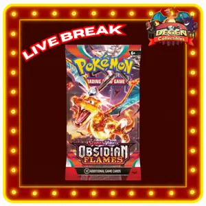 Pokemon TCG [ENG] Scarlet & Violet Obsidian Flames - 1 Booster Pack LIVE RIP ONLY