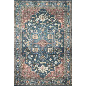 Loloi II Skye SKY-08 Denim Brick Traditional Power Loomed Rug