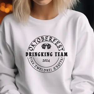 Funny Oktoberfest Sweatshirt, Matching Group Beer Festival Sweaters,Drinking Team Sweatshirt, Bottoms Up Crewneck,German Oktoberfest Outfit Womenswear Forest