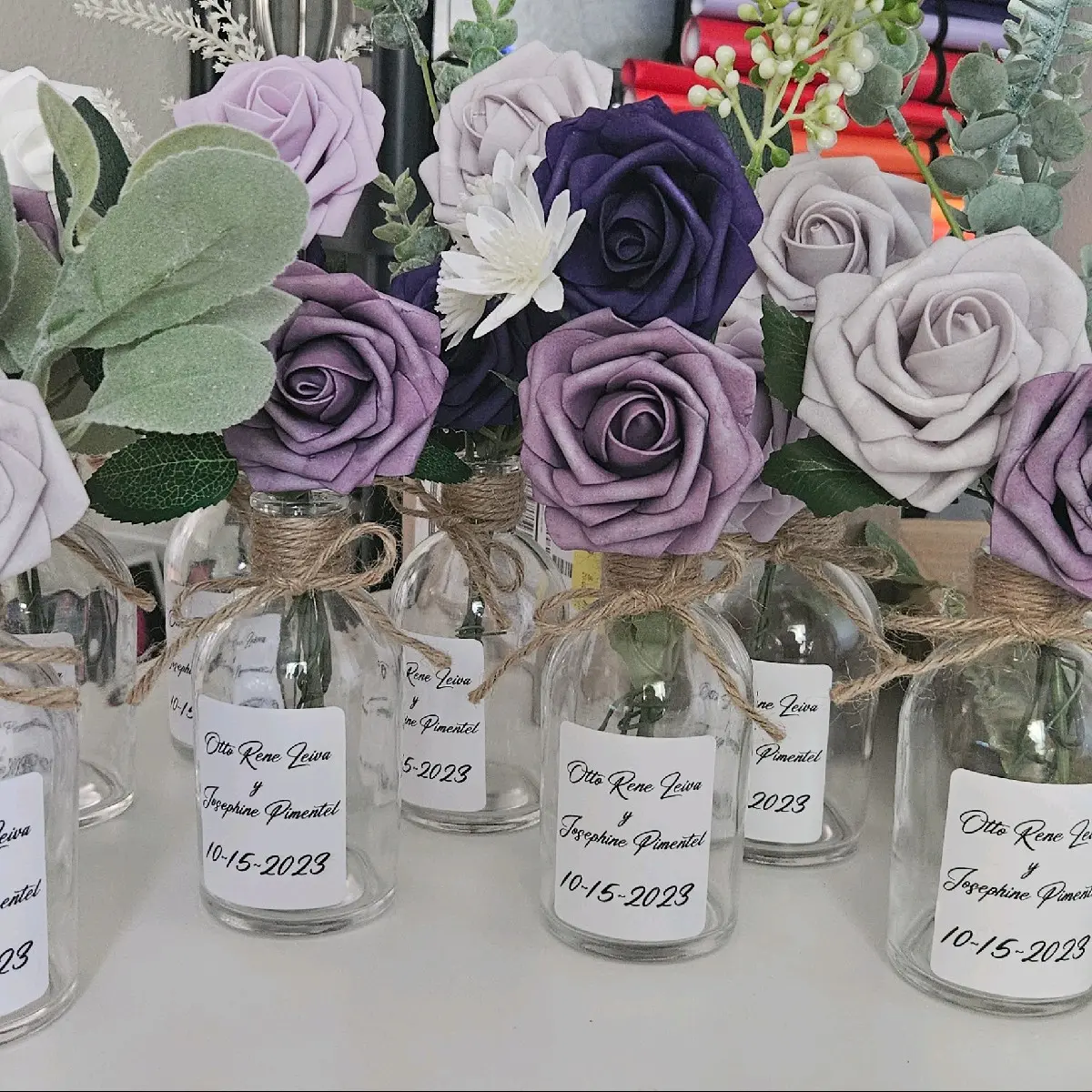 Custom Flower Vase Set of 12 Vases