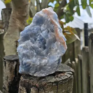 Blue Calcite Specimen