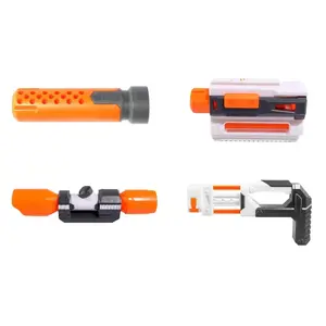 4pcs/set Universal Parts for Nerf Sight Elite Series Compatible Modified Part Front Tube Sighting Toys Muffler Tail Stock Body