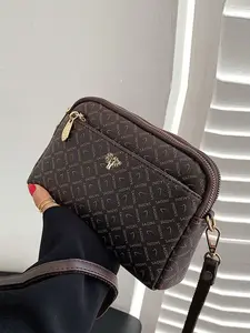 Mini Geometric Graphic Fashion Square Bag Shoulder Bag,Crossbody Bag Minimalist,Casual Lightweight,Portable For Girl,For Teacher Gifts,For Women, Rookies & White-Collar Workers Gift Bag,Perfect For Office,Work ,Business,Commute,Teacher's Day