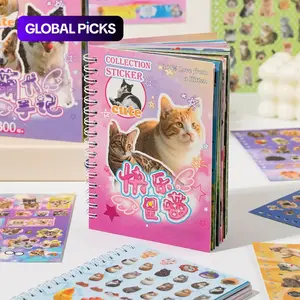 Animal-Themed Sticker Book, 30 Sheets per Book, Cute Pet Series Decorative Stickers for Journals and Water Bottles, Customizable Stickers