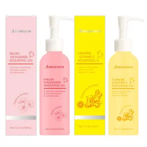 Niacinamide & Turmeric Vitamin C Exfoliating Gel - Gentle Exfoliation & Deep Cleansing - Nourishing Moisturizing Facial Cleanser - 5.3 fl oz Each facial  foam acne  face  wash Daily Skin Repair