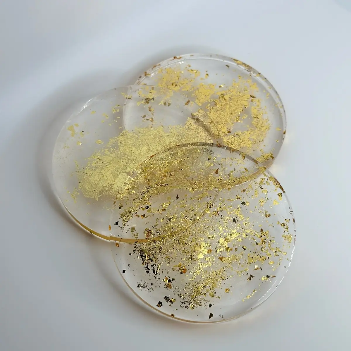 Good Flake Resin Set of 4 Coasters