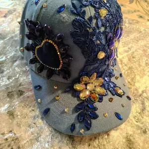 hand made necklaces and hand made caps