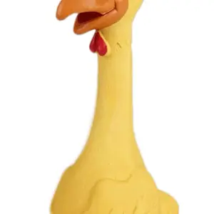 Pollo de hule chirriante para mascotas