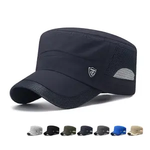 Mesh Military Cap for Men |   Summer Quick Dry Army Hats |   Short Bill Breathable Cadet Cap for Outdoor Fishing Hiking Daily Wear