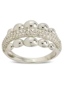 Sterling Silver Juliette Bubble Pavé Ring