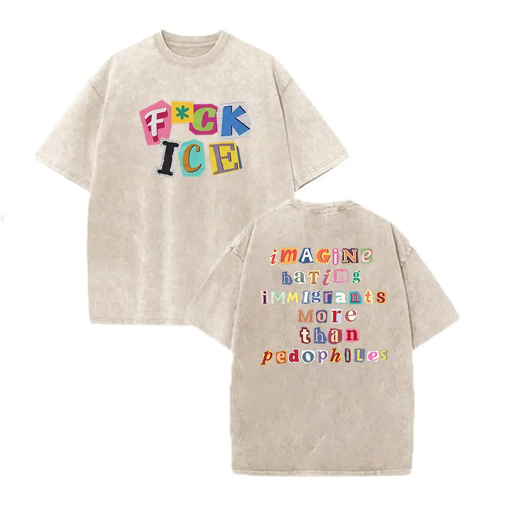 Washed T-shirt-Apricot