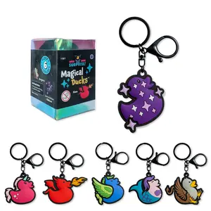 Duck Duck Surprise! Limited Edition Blind Box Rubber Duck Magical Ducks Flock 1 Keychain Bag Charm (1 out of 6 Possible Styles)