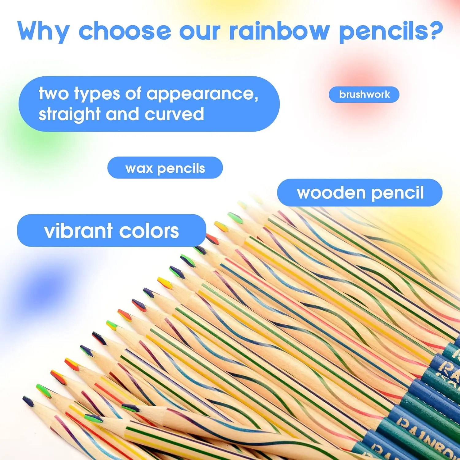 30 piece Multi-Color Rainbow Colored Pencils 4 Color in 1 Rainbow Colored Pencils Drawing Art Supplies Party Favors Rainbow Pencils