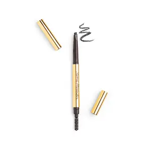 JA Basics Eyebrow Pencil with Spiral Brush - Classic Brow Styling Product, Waterproof Makeup Pen for Defined & Natural Eyebrows