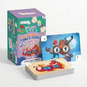 Kidrox Multiplication Flash Cards for Kids 6+ Years Old, Master 1-12 Times Tables