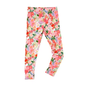 Eliana LEGGINGS Bamboo Viscose Super Soft & Stretchy Easter Floral for 12m-78 - Slim Fitted Look - 95% Viscose 5% Spandex