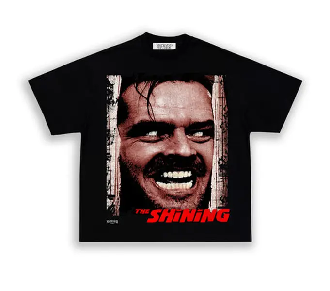Vintage "The Shining" T-shirt, Jack Nicholson Horror Film Merch, Retro Fan Tee, Fashion Cotton, Full Colors, Full Sizes, For Men, For Women
