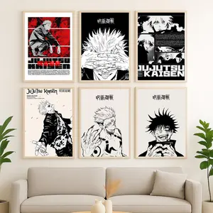 Jujutsu Kaisen Poster Manga Art Satoru Gojo Choso High Quality Canvas Print Japanese Anime Wall Decor for Living Room Bedroom Office
