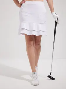 Acegolfs Women's Golf Skorts 18inch Pickleball White Lightweight Bottoms Ladies Golf Attire Clothes Outfits Wear Apparel 12712460