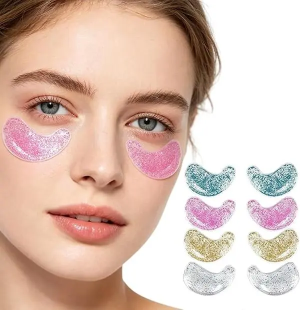 Reusable Under Eye patches 8 PCS for Puffy eyes ,Dark Circles, Travel & Night Routine