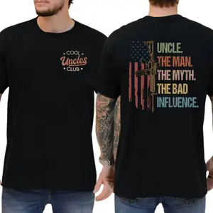 Cool Uncles Club 2 Sides T Shirt, Funny Gifts For Uncles Sweatshirt, Humor Graphics Hoodie, Men's Gifts, Casual Menswear, For Men, Unisex Sweater Pullover Tee