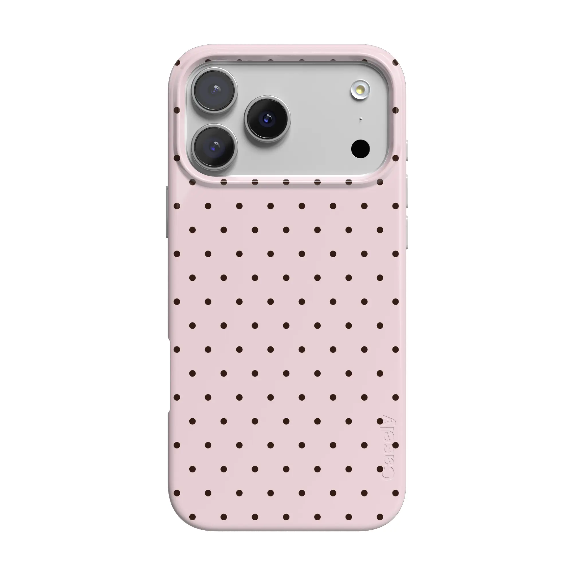 Casely On the Dot | Pink Polka Dot Classic MagSafe Case