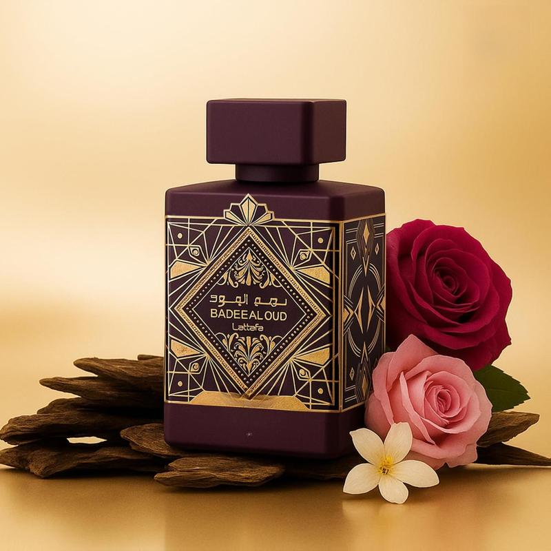 Lattafa Bade'e Al Oud Amethyst for Unisex Eau de Parfum Spray, 3.4 Ounce / 100 Ml Aromatic Woody Fragrance Floral Oriental Fragrance Amber Vanilla