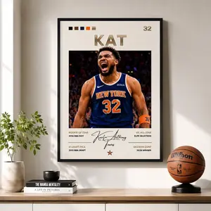 Anthony Towns Knicks Poster Print Unframed, NBA Finals Eastern Conference Champions 2026 Wall Art, Basketball Print Gift