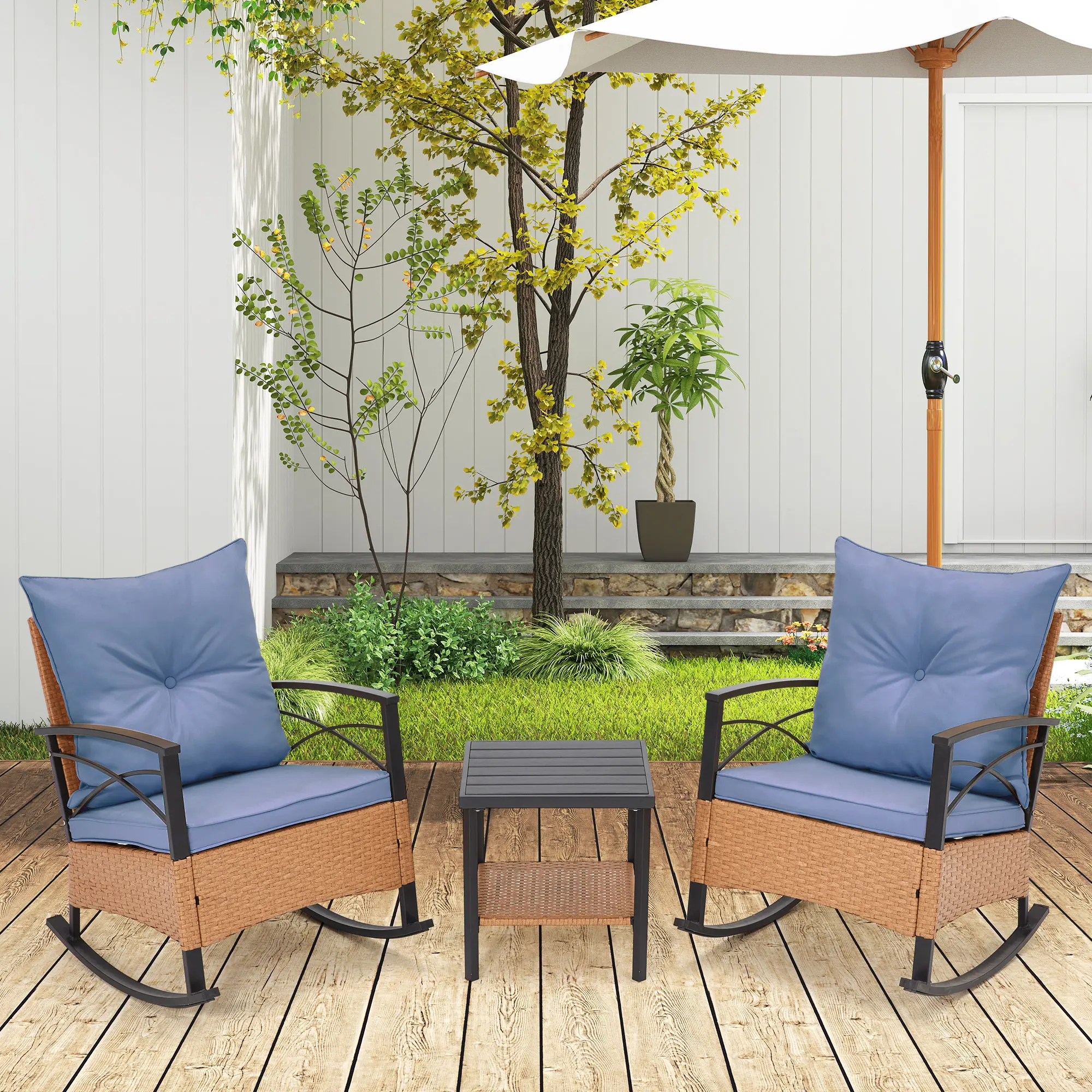 3-Piece Bistro Set（Blue）