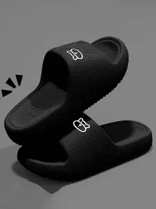 Women's Summer New Simple Casual Indoor Home Slippers, Soft Bottom Non Slip Comfortable One-Strap Sandals, Outdoor Wear Dorm Shoes, Casual Fashion Slippers