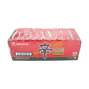 NONGSHIM Korean Spicy Shin Ramen - Instant Noodle Soup, 10 Packs* 4.2oz