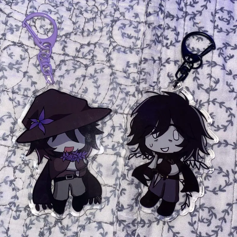 Two Time & Azure Forsaken Keychains, AzureTime Roblox Keychain