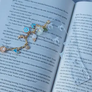 Flower Charm Personalized Bookmark Flower Charm Personalized Bookmark
