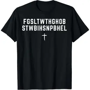 100%cotton for God So Loved The World FGSLTWTHGOB Faith Christian T-Shirt
