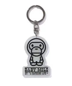 Bape Baby Milo GID Keychain White