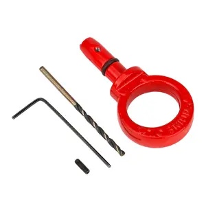 3mirrors Aluminum Oil Dipstick Pull Handle Engine Oil Level Dipstick Handle Compatible with Dodge Chrysler Jeep Models Universal Engine Oil Dipstick Handle w/Viton O Ring & Installation Kit Red