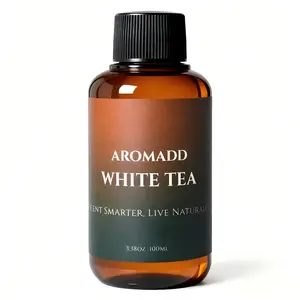 White Tea Diffuser Oil - Inspired by the 5-Star Hotel, Aroma Fragrance Essential Oils for Waterless Diffusers, White Tea & Bergamot, Long-Lasting Home Fragrance - 3.38 fl oz (100 mL)