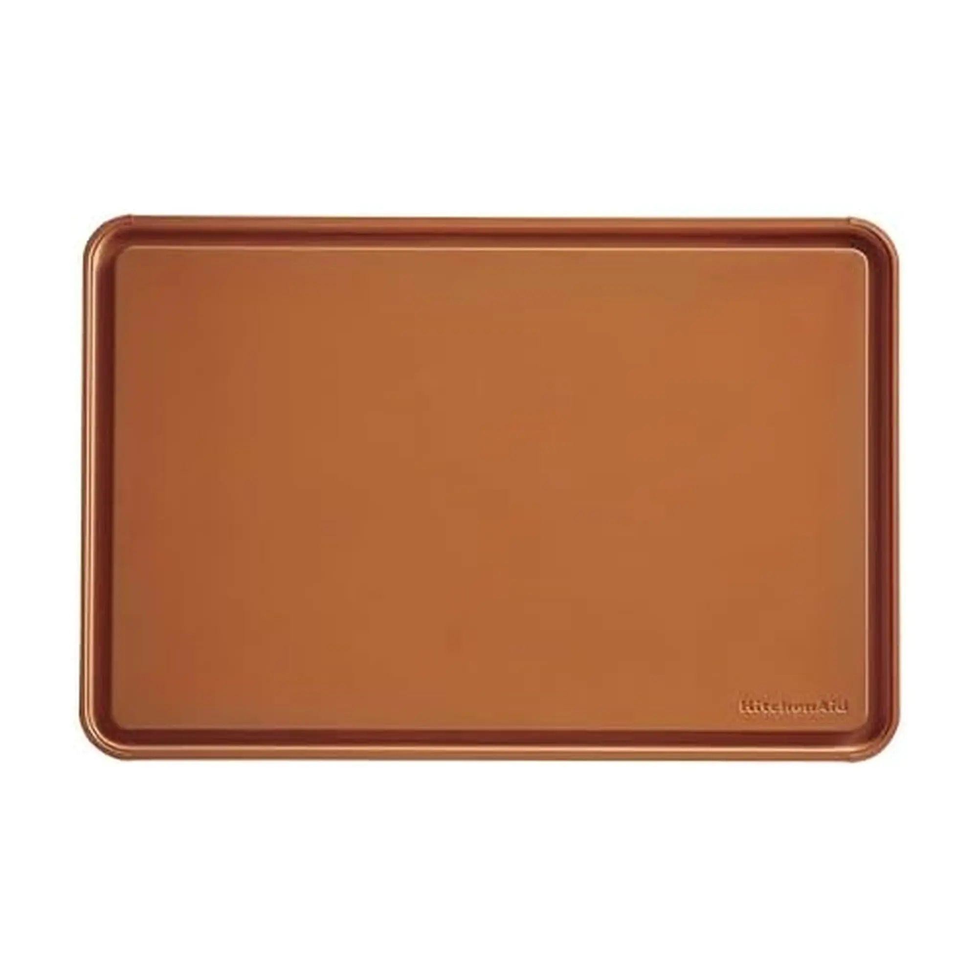 KitchenAid Classic Plastic Cutting Board with Perimeter Trench and Non Slip Edges, Dishwasher Safe, 12 x 18 inch, Scorched Orange