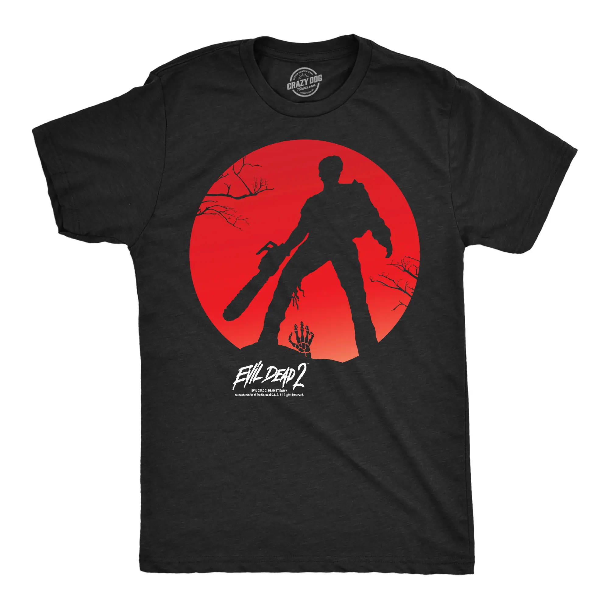 Mens Evil Dead 2 T Shirts Funny Horror Movie Tees For Guys Mens Funny T Shirts Cool Vintage Fashion T-Shirt Gift Classic Menswear Halloween Apparel for Men Funny Movie Short Sleeve Novelty Tees for Guys
