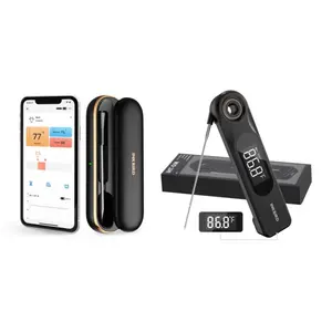 Fathersdaygifts INKBIRD Bluetooth 5.1 Digital Cooking Thermometer, Wireless Waterproof  304 Stainless Steel Kitchen Gadget, 26 Menus & Alarm, Father’s Day Dad Gift for BBQ Grill, Ceramic-Infused Kitchen Utensil, Kitchen Gadgets summerwins