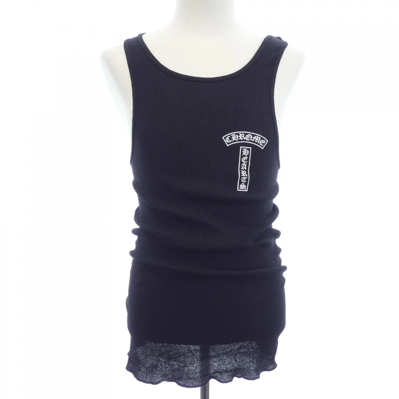 Pre-owned Chrome Hearts Cotton Small Leather Goods T BAR CROSS Tank Top
